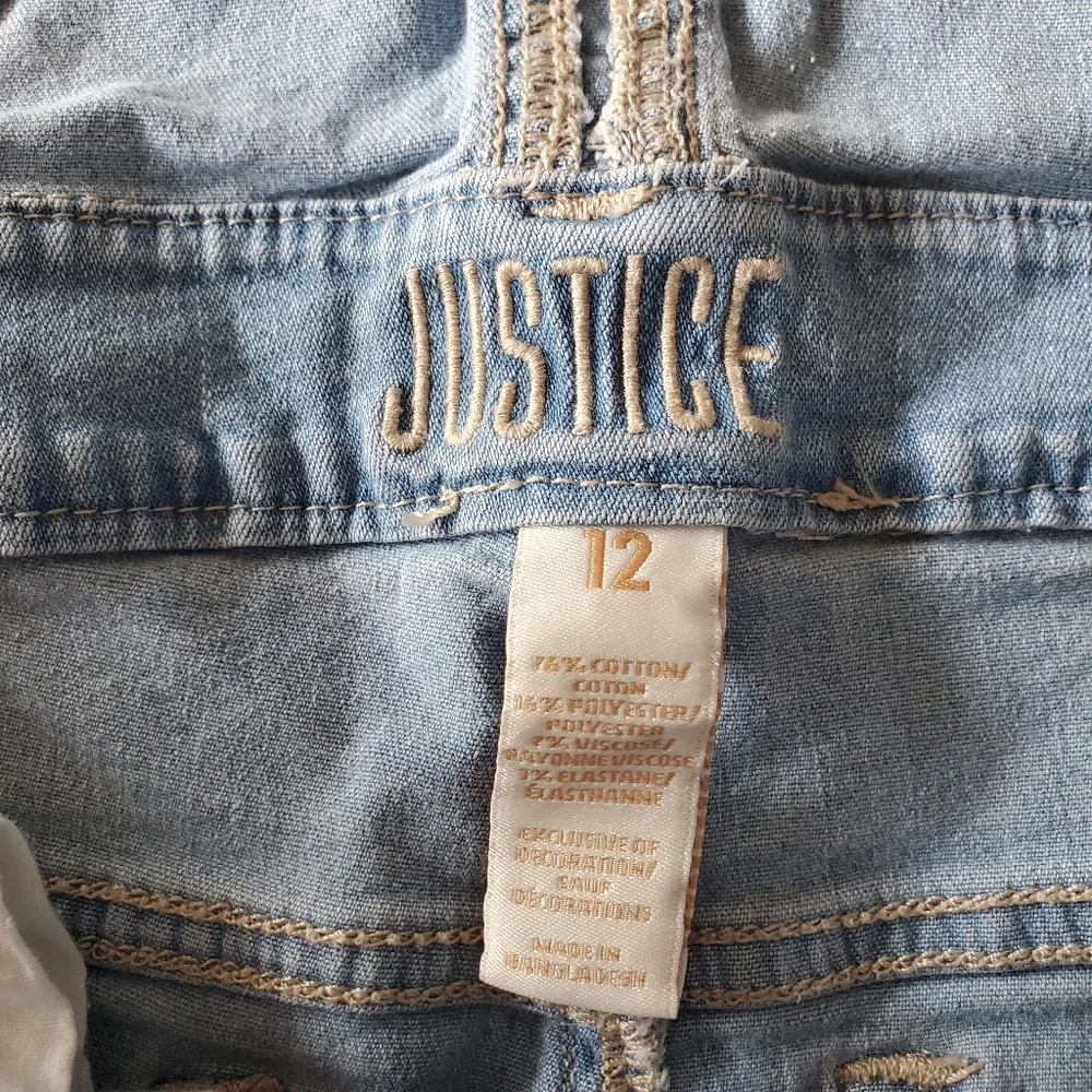 ⭐ 4/$20 Justice Overall ShortsSize‎ 12